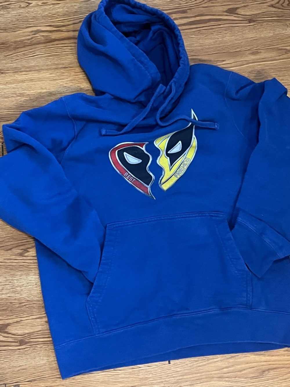 Blue Marvel Deadpool/Wolverine Hoodie